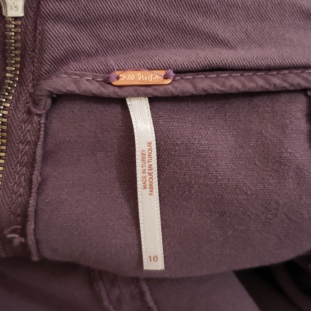 Free People Purple Mini Skirt Denim - Picture 5 of 8
